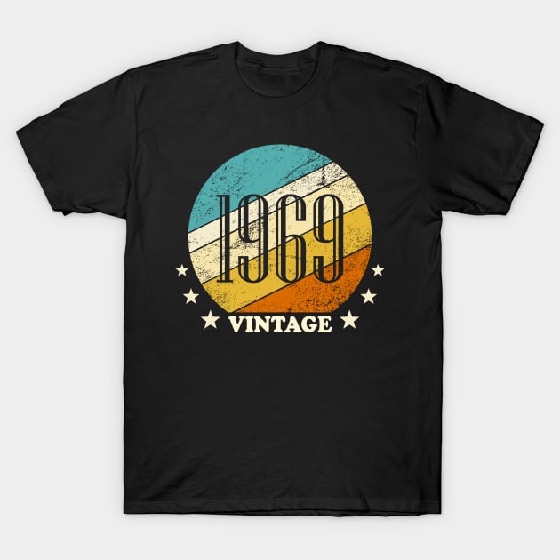 Vintage retro born in 1969 birth year gift T-Shirt by Inyourdesigns